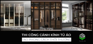 Báo giá thi công cánh kính tủ áo Đà Nẵng trọn gói, giá rẻ